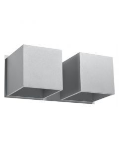 Aluminium up down wall light grey, Andro