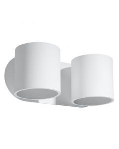 Aluminium up down wall light white, Amely
