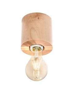 Wood surface mounted downlight brown, Anela