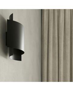 Aluminium up down wall light black, Julissa