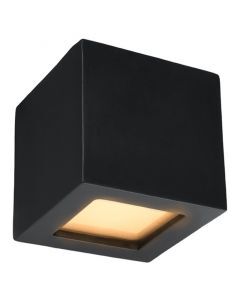 Glass up down wall light black, Caitlin