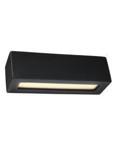 Glass up down wall light black, Emmaly