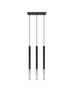 Aluminium pendant light chrome, Ilonca