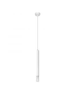 Glass pendant light white, Ishani