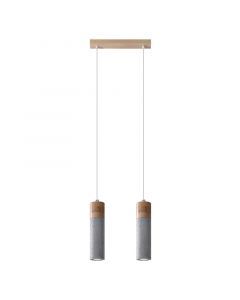 Concrete pendant light brown, Ferron