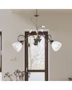 Rust Coloured chandelier classic, Astrid