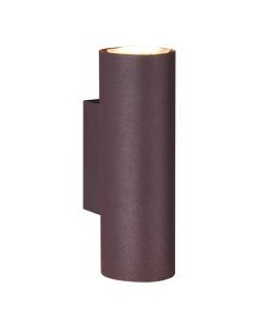 Rust Coloured up down wall light modern, Kaso