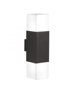 Anthracite up down wall light aluminium, Sodbury, IP44