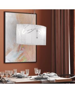 White pendant light modern, Antoine