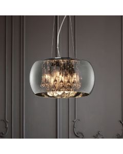 Chrome pendant light modern, Capucine