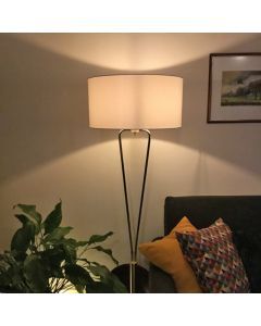 Brass floor lamp classic, Lola, with switch