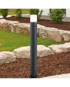 Anthracite outdoor floor lamp with motion sensor modern, Fjelso, IP44