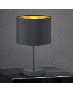 Black table lamp modern, Jeany, with switch