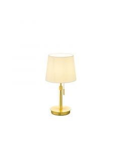 Brass table lamp modern, Niva, with pull switch