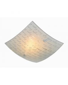 White flush ceiling light classic, Anna