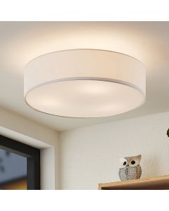 Nickel flush ceiling light metal, Ledbury