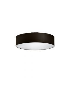 Nickel flush ceiling light metal, Ledbury