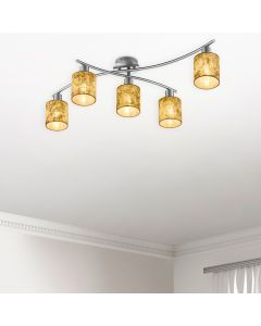 Black flush ceiling light modern, Kyan