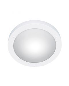White bathroom ceiling light glass, Hadleigh, IP44
