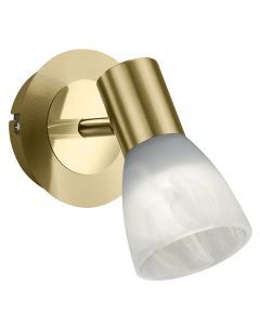 Brass ceiling spotlight modern, Gustav