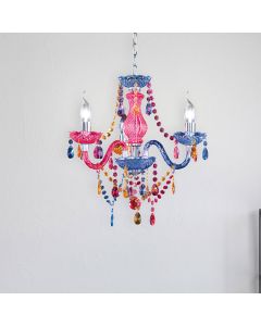 Multicoloured chandelier classic, Pedra