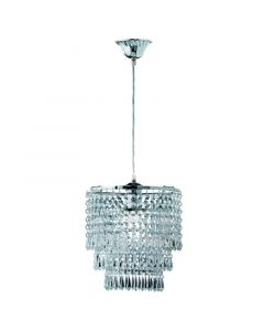 Chrome pendant light design, Allison