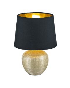 Ceramic table lamp gold, Yet, with switch