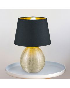 Ceramic table lamp gold, Yet, with switch