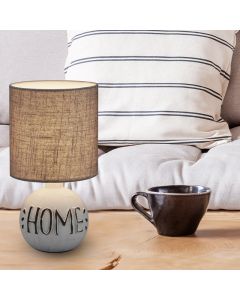 Ceramic table lamp white, Mosh, with switch