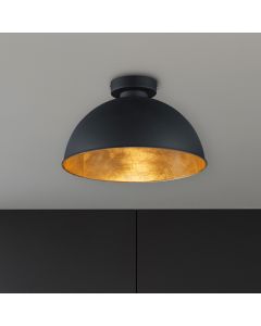 Black flush ceiling light industrial, Lyndee
