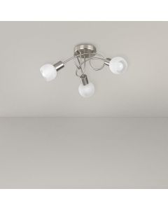 Nickel flush ceiling light modern, Benita