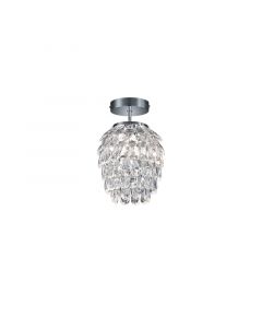 Chrome ceiling light retro, Ilse