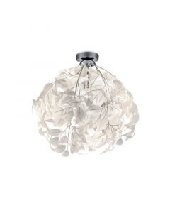 Chrome flush ceiling light retro, Urwa