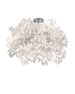Chrome flush ceiling light retro, Urwa