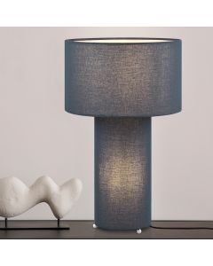 Blue table lamp fabric, Denilson