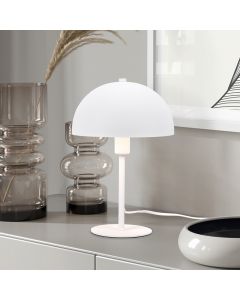 White table lamp modern, Fransisca, with switch