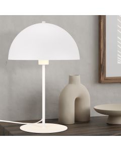White table lamp modern, Fransisca, with switch