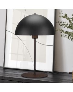 Black table lamp modern, Fransisca, with switch