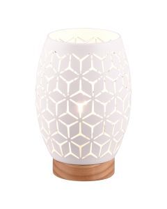 White table lamp modern, Delana