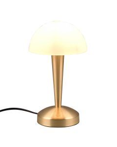 Brass table lamp modern, Delila, with touch dimmer