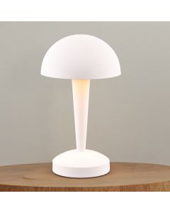 White table lamp modern, Delila, with touch dimmer
