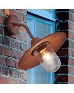 Rust Coloured outdoor light industrial, Verena, IP44