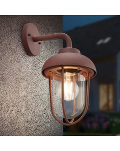 Rust Coloured outdoor light industrial, Trevor, IP44