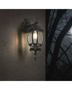 Black outdoor light classic, Evander, IP23
