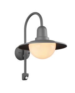 Anthracite outdoor wall light with motion sensor modern, Semmy, IP44