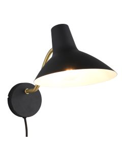 Black wall light classic, Merit