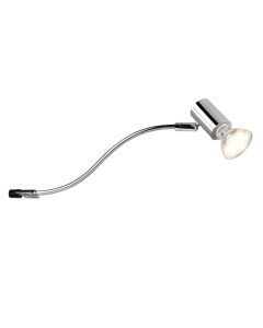 Chrome bathroom wall light modern, Martika, IP44