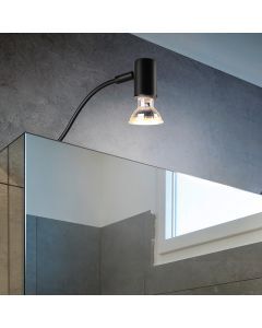 Black bathroom wall light modern, Martika, IP44