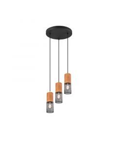 Black dining table hanging lamp vintage, Jessica
