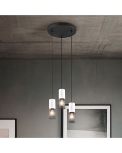 Black pendant light vintage, Marjet
